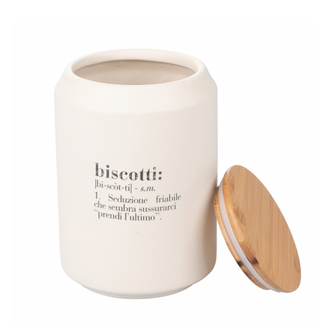 Keramische koektrommel met bamboedeksel 12,5x18 Victionary Aanbieding