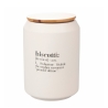 Ceramische koekjestrommel met bamboedeksel 12,5x18 Victionary Verkoop