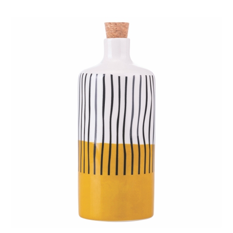 Keramische tafeloliekan 866 ml met kurken dop Venice Lido Aanbieding
