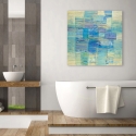 Moderne abstracte canvasprint Monochroom Zee Lucas Korting