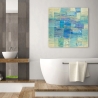 Moderne abstracte canvasprint Monochroom Zee Lucas Korting