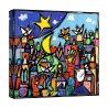 Canvas schilderij modern kleurrijk landschap Educatissimo Caos Wallas Aanbieding