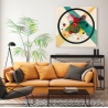 Moderne abstracte canvasprint Circles in a Circle Wassily Kandinsky Verkoop