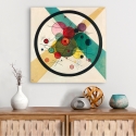 Moderne abstracte canvasprint Circles in a Circle Wassily Kandinsky Korting
