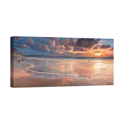 Canvas schilderij zeelandschap zonsopkomst boven de zee door Adriano Galasso Aanbieding