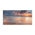 Canvas schilderij zeelandschap zonsopkomst boven de zee door Adriano Galasso Aanbod
