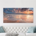 Canvas schilderij zeelandschap zonsopkomst boven de zee door Adriano Galasso Korting
