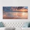 Canvas schilderij zeelandschap zonsopkomst boven de zee door Adriano Galasso Korting