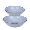 Set van 2 saladeschalen groot en klein voor tafel in aardewerk 4 Tinten Aanbieding
