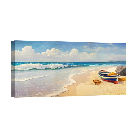 Canvas schilderij voor de woonkamer Golven op het strand Adriano Galasso Aanbieding