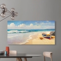 Canvas schilderij voor de woonkamer Golven op het strand Adriano Galasso Korting