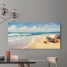Canvas schilderij voor de woonkamer Golven op het strand Adriano Galasso Korting