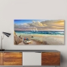 Canvas schilderij zonsondergang aan het strand Adriano Galasso Korting