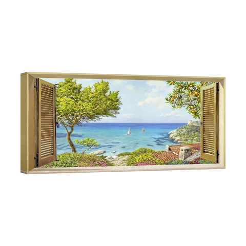 Canvas schilderij voor slaapkamer Uitzicht op zee Andrea Del Missier Aanbieding