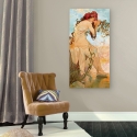 Canvas schilderij vrouw met bloemendecor Zomer Alphonse Mucha Verkoop