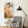 Canvas schilderij vrouw met bloemendecor Zomer Alphonse Mucha Korting