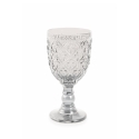 Set van 6 glazen met exotisch ontwerp Marrakech in gekleurd bewerkt glas Catalogus