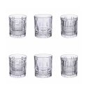 Set van 6 waterglazen, doorzichtig glas, New Vintage Aanbieding