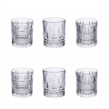Set van 6 waterglazen, doorzichtig glas, New Vintage Aanbieding