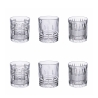 Set van 6 waterglazen, doorzichtig glas, New Vintage Aanbieding