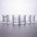 Set van 6 waterglazen, doorzichtig glas, New Vintage Verkoop