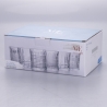 Set van 6 waterglazen, doorzichtig glas, New Vintage Voorraad