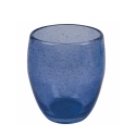 Set van 6 blauwe glazen voor water, mondgeblazen, Acapulco Ocean Korting