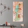 Canvas schilderij vrouw in Art Nouveau-stijl Winter Alphonse Mucha Korting