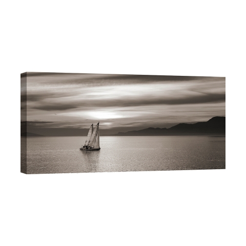 Fotokunst zeegezicht op canvasdoek Sails Pangea Images Aanbieding
