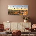 Natuurlijke canvasafdruk Ballonnen in Cappadocië Pangea Images Korting