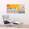 Moderne abstracte canvas schilderij Zomerstad Italo Corrado Korting