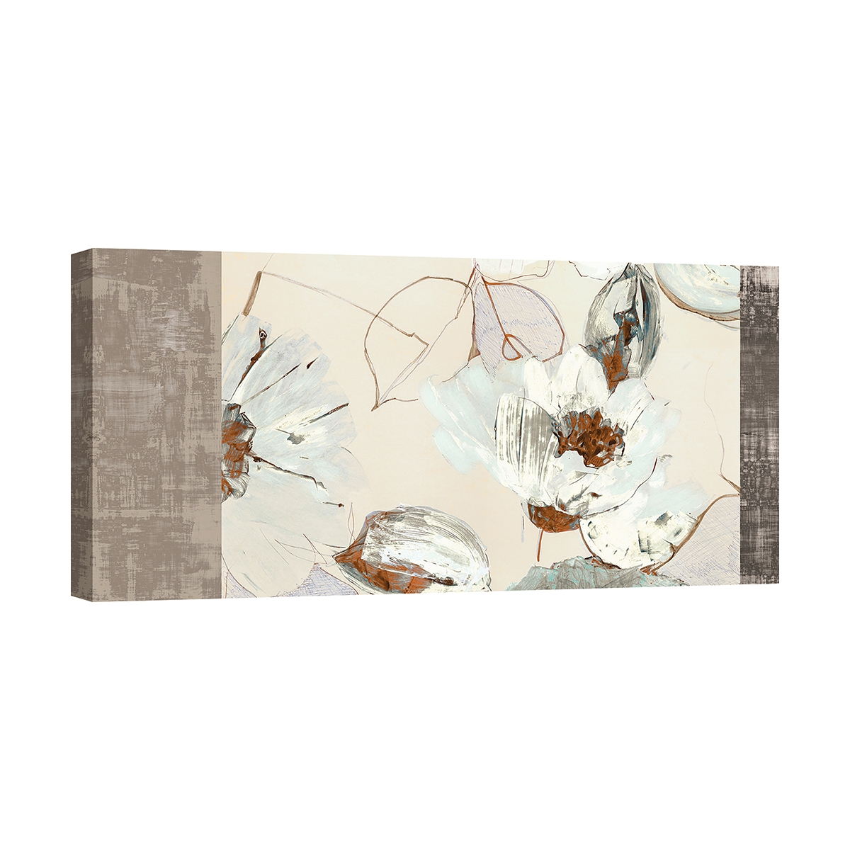 Modern bloemenprint op canvas Parure (Neutral) Kelly Parr Aanbieding Modern bloemenprint op canvas Parure (Neutral) Kelly Parr Aanbieding