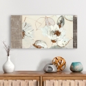 Modern bloemenprint op canvas Parure (Neutral) Kelly Parr Verkoop