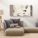 Modern bloemenprint op canvas Parure (Neutral) Kelly Parr Korting