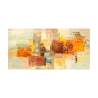 Moderne abstracte schilderij op canvas doek Zomerlampen Lucas Aanbod