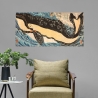 Canvasprint Miyamoto doodt een gigantische walvis Kuniyoshi Utagawa Korting