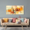 Moderne abstracte schilderij op canvas doek Zomerlampen Lucas Korting