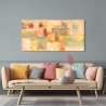 Moderne abstract canvas schilderij Zomervibraties Lucas Korting