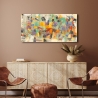Moderne schilderij canvas abstracte print Kleurrijke revolutie Lucas Korting