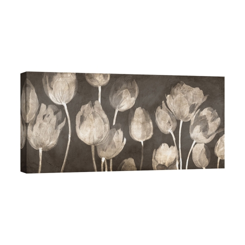 Moderne canvasprint tulpen schilderij Washed Tulips Luca Villa Aanbieding