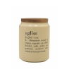 Pot voor knoflook in gres met bamboe deksel 11x15cm Victionary Korting