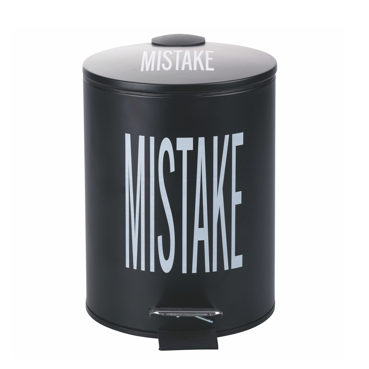 Zwarte prullenbak met pedaal en uitneembare emmer 3l Mistake Bigismore Aanbieding Zwarte prullenbak met pedaal en uitneembare emmer 3l Mistake Bigismore Aanbieding