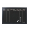 Zwarte magnetische weekplanner horizontaal 40x60cm Week Victionary Aanbieding