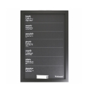 Zwarte verticale weekplanner 40x60cm met krijtjes Victionary Week Aanbieding