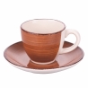 Set van 6 kleurrijke koffiekopjes met schoteltjes design Baita Aanbod