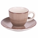 Set van 6 kleurrijke koffiekopjes met schoteltjes design Baita Korting