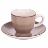 Set van 6 kleurrijke koffiekopjes met schoteltjes design Baita Korting