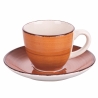 Set van 6 kleurrijke koffiekopjes met schoteltjes design Baita Kortingen