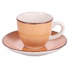 Set van 6 kleurrijke koffiekopjes met schoteltjes design Baita Voorraad