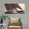 Vintage zeilboot kunstwerk J Class Sailboat, 1934 Edwin Levick Korting